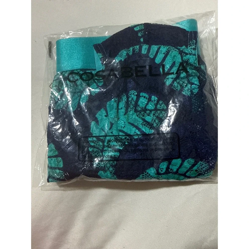 Cosabella Never Say Never Printed Sports Brief LEAF Men's Lace Underwear XL